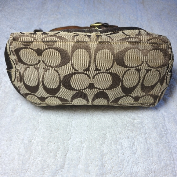 Coach Vintage Brown Signature Monogram Mini Purse - Picture 4 of 10